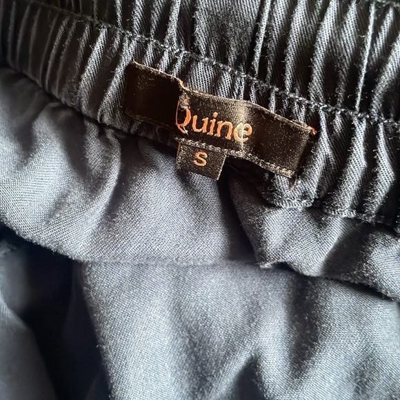 Quince Dark Blue Tiered Tencel Maxi Skirt - Picture 4 of 7